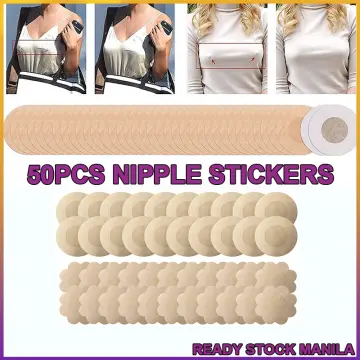 10Pcs Invisible Breast Pasties Adhesive Nipple Cover Sticker Pads Disposable