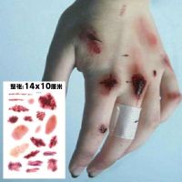 Scar Simulation Stickers Fake Wound Stickers Scratches Waterproof Tattoo Stickers Female Scars For Leave Fake Scars For Men For Halloween 【OCT】