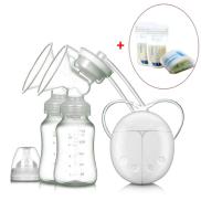 ZZOOI Electric breast pump & 30 pcs milk storage bag Feeding Breast Pumps