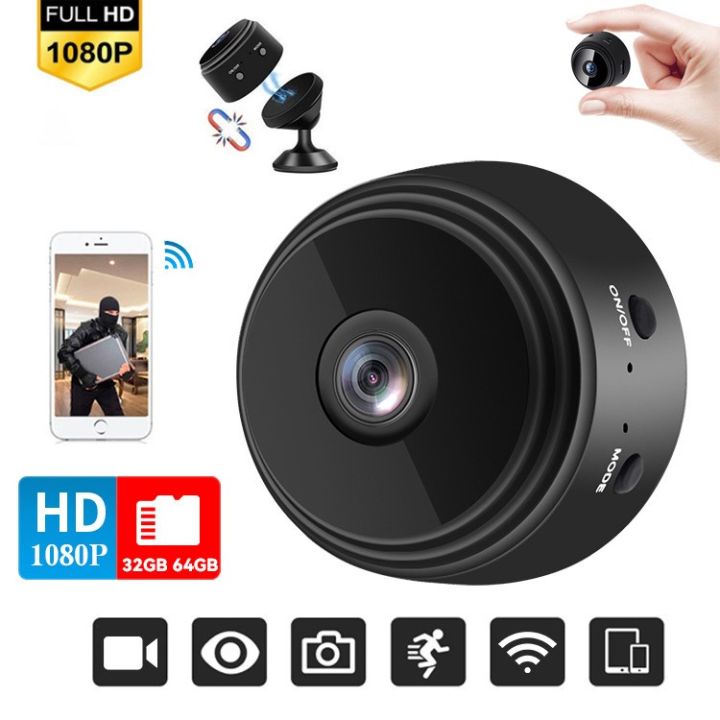 🔥too small to be seen🔥 A9 Mini Camera CCTV HD 1080P 150 Degree Viewing ...