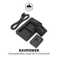 RAVPOWER RP BC023 ชุดแบตเตอร์รี่ NP-W126S พร้อมแท่นชาร์จสำหรับกล้อง FujiFilm