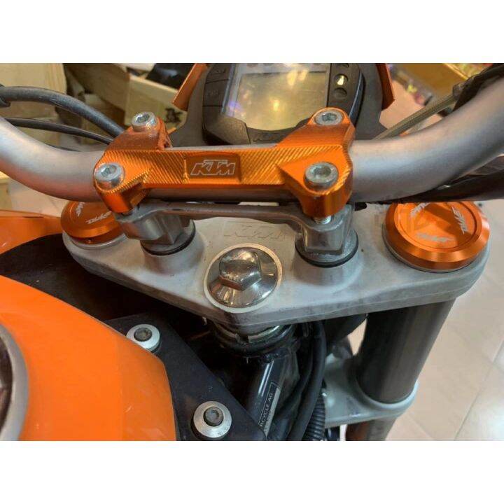 ฝาครอบสกรูรถจักรยานยนต์สําหรับ-for-ktm-duke-125-200-250-390-690-motorcycke-front-fork-suspension-top-cover-cap