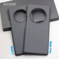 Amstar Pure Carbon Fiber Case For Honor Magic 3 Pro Plus Ultra-Thin Anti-Drop Business Aramid Fiber Case For Honor Magic 3 Pro