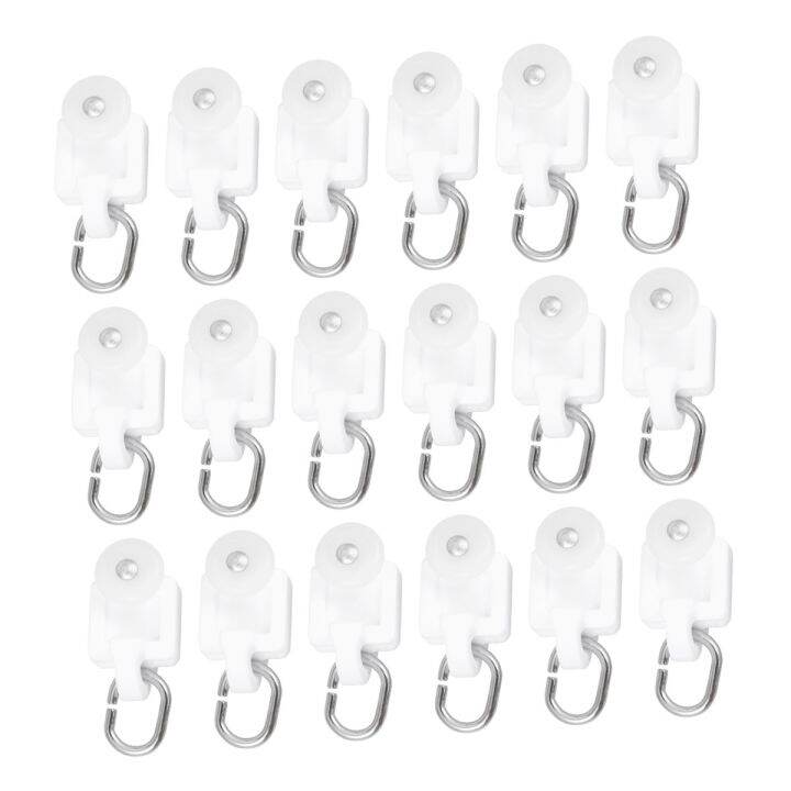 50pcs-curtain-plastic-shower-curtains-accessories-mute-hook-track-pulley-ball-hook-roller