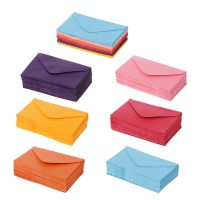 50PcsPack Colorful Envelopes Paper Retro Blank Mini Paper Envelopes Wedding Party Invitation Greeting Cards Gift