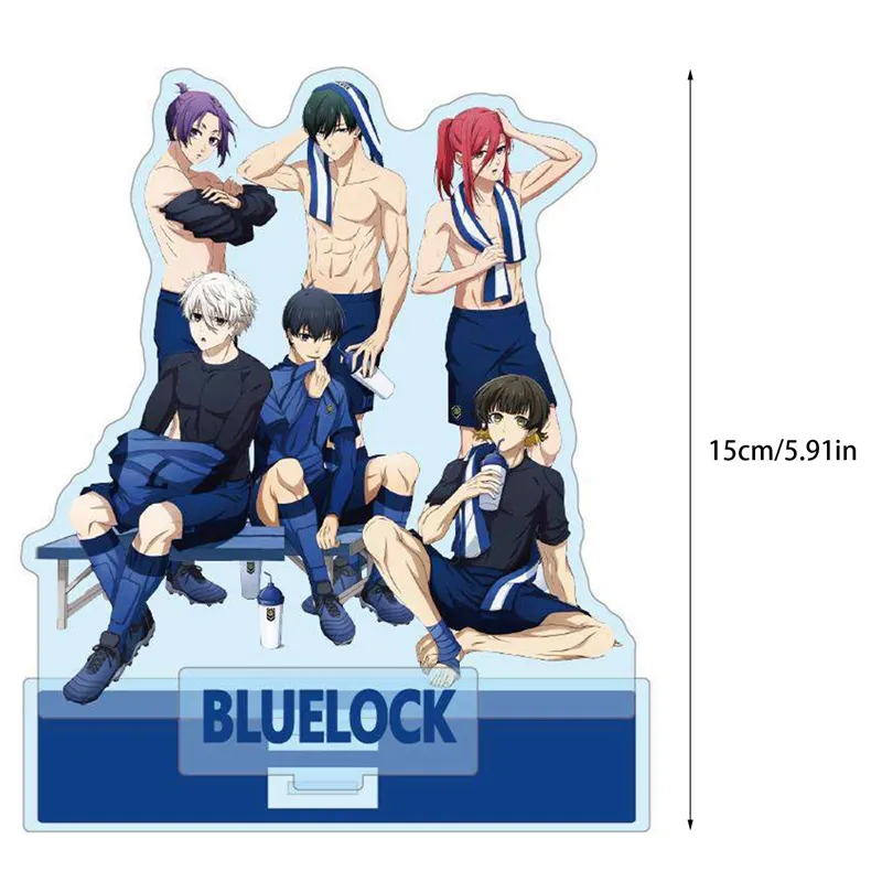 SF NEW Anime BLUE LOCK Isagi Yoichi Stand Figura Brinquedos Acrílico  Decoração De Mesa Modelo De Placa De Aniversário Cosplay