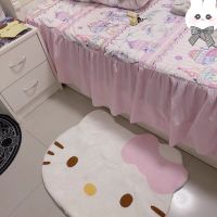 Sanrio พรมการ์ตูนน่ารัก Hello Kitty พรมพรมตกแต่งห้องห้องนอนในบ้านผ้าห่มพรม Alas Lantai Kamar อะนิเมะพรมห้องนั่งเล่น