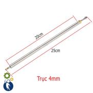 Trục Lap Tàu Cano 4x200x250mm