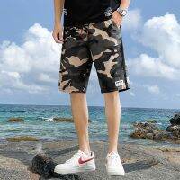 [COD] cross-border explosive camouflage mens AliExpress summer five-point beach large size trousers