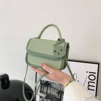 ✚♨◎ Spring solid color handbag fashion retro portable shoulder cross-body bag popular small square