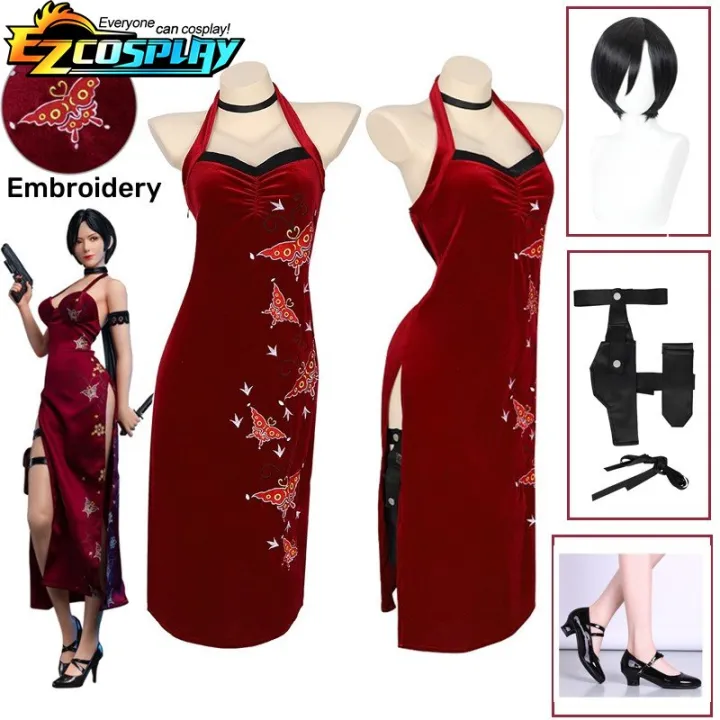 Custom Resident Evil 5 Ada Wong Cheongsam Cosplay Costume – Coserz