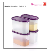 ภาชนะบรรจุอาหาร เซ็ต 4 ชิ้น Tupperware Modular Mates Oval II (4) 1.1L