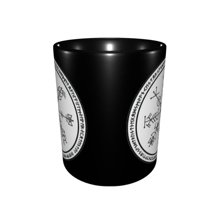 high-end-cups-ไวกิ้งรูนวงกลมไวกิ้งตลกกราฟิกถ้วยแก้วพิมพ์แก้ว-r339อารมณ์ขันกราฟิกถ้วยชา