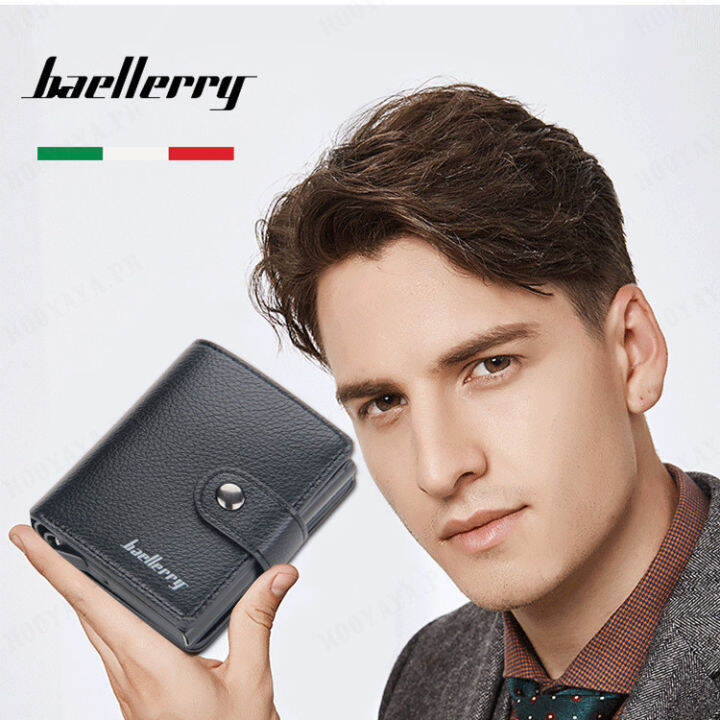 shystar Men's Aluminum Card Holder with Protection and Automatic