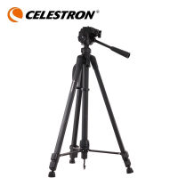 Celestron อลูมิเนียมขาตั้งกล้องที่มีกระเป๋าเป้สะพายหลังดูนกแว่นตากล้องส่องทางไกลกล้องขาตั้งกล้องยืนที่มีเสถียรภาพและหด93606