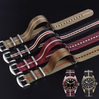 ertgga Premium Military Strap for Tudor Nylon Watch Band for Seiko 18 20 22mm Fabric Bracelet for Rolex Man Women Belt for Omega 007