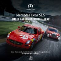 TIME MICRO 1:64 MB SLS โลหะสีแดงรถรุ่น Die-Cast สำหรับการสะสมและการแสดงและของขวัญรุ่นลิมิเต็ด