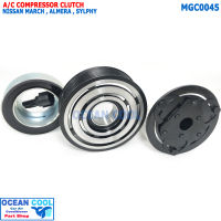 คลัชคอมแอร์ นิสสัน มาร์ช , อัลเมอร่า ซิวฟี่ MGC0045 ลูกปืน NACHI แท้ AC Compressor Clutch NISSAN MARCH , ALMERA  sylphy  คลัช คอม มู่เล่ หน้าคลัชคอมแอร์ ชุดมูเล่ย์คลัช