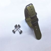 ✸♚◐ T-AMQ 24mm Army Green Nylon Zulu Military Watch Strap Band For Suunto Core Traverse Watchband PVD Adapters Screwdriver-31