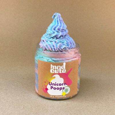 Madcute Whipped Soap สบู่วิปครีม ออร์แกนิค น้ำหอมนำเข้า เกรดพรีเมี่ยม  กลิ่น Unicorn poop