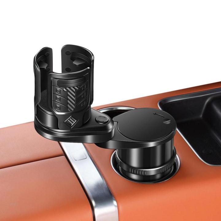cup-holder-extender-for-car-anti-slip-rotating-drink-holder-with-adjustable-base-removable-shock-proof-cup-holder-with-stainless-steel-liner-for-ashtray-effectual