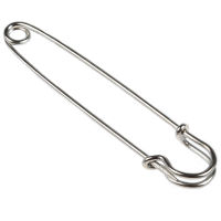 10 PCS 4 Inch Large Metal Safety Pin--Big and Strong Enough to Hold Heavy-Weight Fabrics and Materials Canvas, Leather, Upholstery