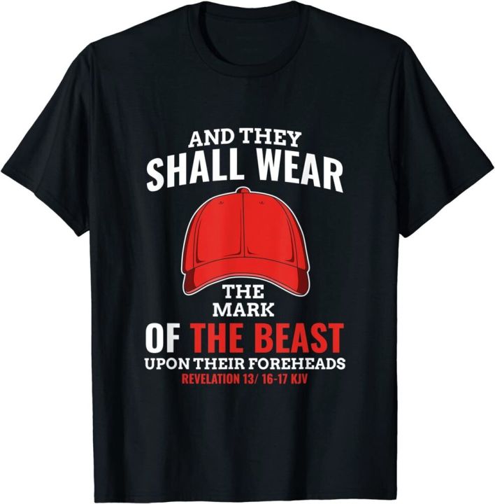 funny-anti-trump-mark-of-the-beast-red-hat-liberal-gift-t-shirt