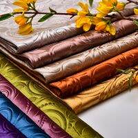 [Yunyun fabric workshop] 100X150ซม. 3D กำมะหยี่สีทองลายนูนผ้ากำมะหยี่หนาผ้าสักหลาดเบาะโซฟากระเป๋าเบาะผ้าปูโต๊ะวัสดุ