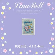 Vá Kawaii vá fusible quần may DIY các bản vá lỗi thêu thermoadhesive quần