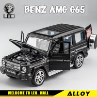 LEO 1:32 Mercedes-AMG G65 รถโลหะ Diecast รุ่นรถของเล่นสำหรับเด็กของเล่นงานอดิเรกรถออฟโรดเด็กของขวัญ SUV