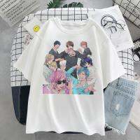 【Fashion】New Large size Yarichin Club Funny Print BoyS Love Japanese Anime Woman Tshirts Lgbt Streetwear Vogue T-Shirt Christmas Gift Oversized T Shirt 4XL-6XL แฟชั่นแขนสั้นผ้าฝ้าย