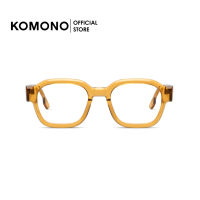 KOMONO Jeff Sepia กรอบแว่นตา ทรงสี่เหลี่ยม สีเหลือง