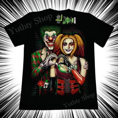 Rock Eagle งานแท้ เสื้อยืด โจ๊กเกอร์ ฮาร์ลีย์ ควินน์ Harley Quinn T-Shirt 3D เสื้อเรืองแสง เสื้อวง เสื้อแฟชั่น เสื้อวินเทจ