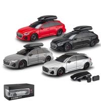 【CC】 1:24 Scale Diecast RS6 Edition Car Pull Back Sound  amp; Doors Openable Collection Kid