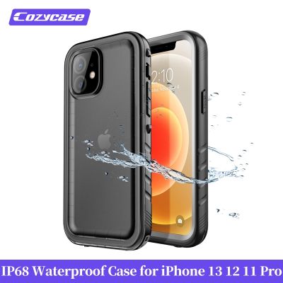「Enjoy electronic」 Cozycase IP68 Waterproof Case for iPhone 14 13 12 11 Pro Max XS SE2022 Full Sealed Diving Swimming Shockproof Water Proof Cover