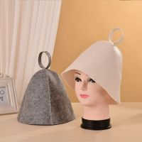 Sauna Felt Hat Head Protection Bath Anti Heat Shower Cap Washable Soft Lightweight Hair Turban Quickly Towel Bathroom Accessorie