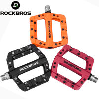 ROCKBROS เบาจักรยานจักรยานเหยียบซีลแบริ่งไนล่อนขี่จักรยานถนน BMX MTB เหยียบแพลตฟอร์มแบนจักรยานชิ้นส่วนอุปกรณ์เสริม