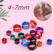 4-7mm 1pcs Vòng đeo chân chim vẹt, nhẫn đeo chân chim