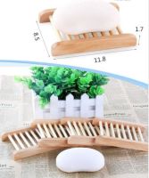 ▽ 50pcs/lot Can engrave logo Wooden Natural Soap Dishes Tray Holder Storage Soap Rack Plate Box Container Bathroom Soap Dis