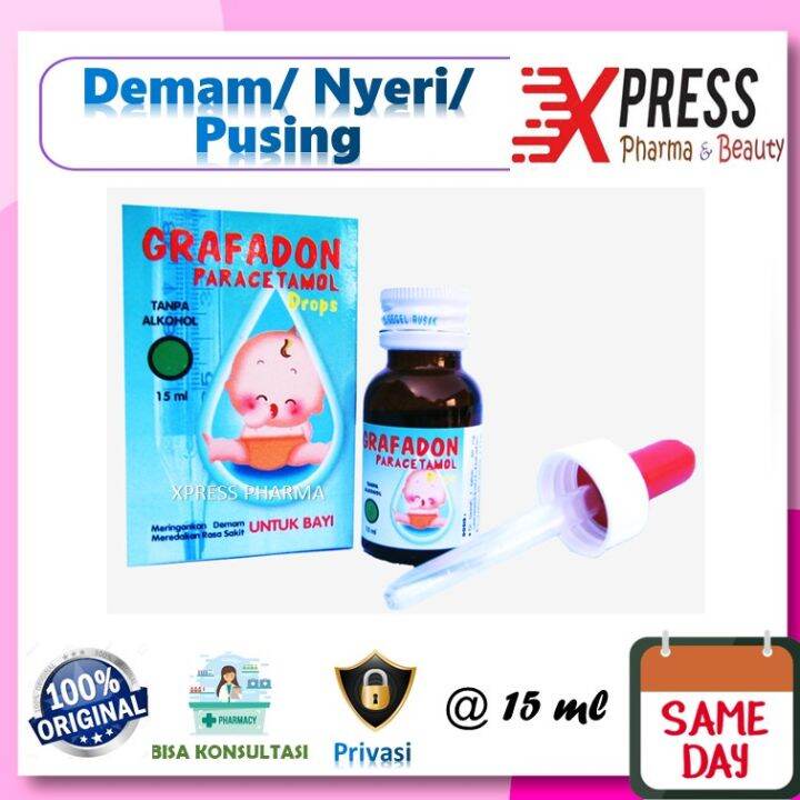 ⚡XPRESS⚡ Grafadon DROPS Obat Tetes Demam Pusing Sakit Gigi Nyeri Bayi