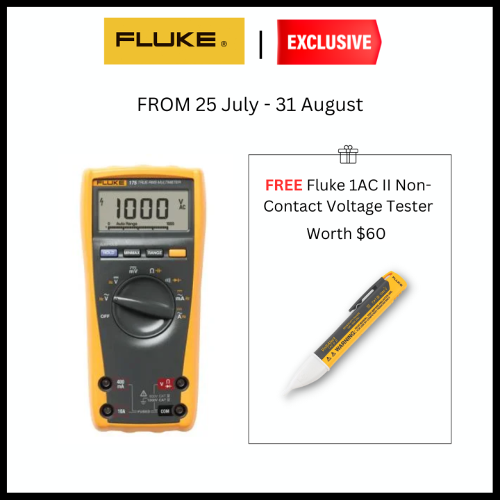 Fluke 175 TrueRMS Digital Multimeter Lazada Singapore