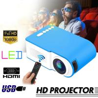 Hot Sale YG210 LED Mini Projector 320*240 Pixels Supports 1080P HDMI-compatible USB Audio Portable Home Media Video Player