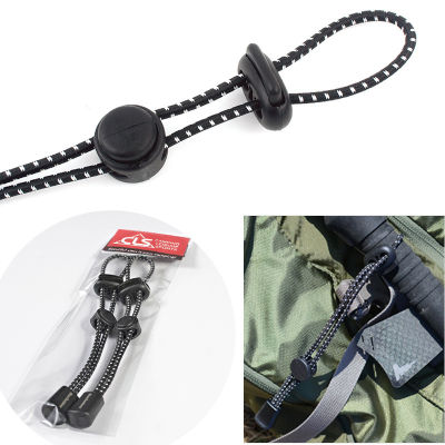 Spot parcel post Outdoor Hiking Backpack Plug-in String Clip Fixing Buckle Elastic String Binding Buckle Equipment Hang Rope Elastic Tail Rope