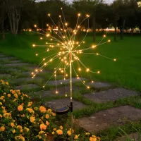 LED Solar Firework Light Outdoor Waterproof DIY Night Light String 125 LED Garden Lawn Landscape Holiday Christmas Lights