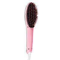 ☇☁۩ Electric Hair Straightener Brush Ceramic Fast Heating Electric Brush Comb Irons Display Anti-Scald Effective Hair Comb