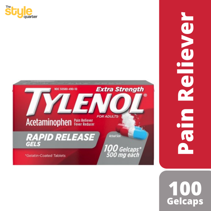 Tylenol Rapid Release Gels For Fast Pain, Headache & Fever Relief For 