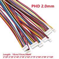 【DT】 hot  5pcs PHD 2.0mm Double Row Terminal Wire Connecting Wire 2*2/3/4/5/6/7/8/9/10p Single and Double Head Electronic Cable 1007-26awg