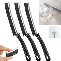 Keepwarm 2023 2Pcs Dead-end Deep Cleaner Multi-purpose Window Cove  Scrubbing Tool Tile Dirt Thin Brush Household Crevice Cleaning Brush Long  Handle Nylon Sink Brush