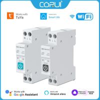 CORUI Tuya WIFI Smart Circuit Breaker 1P 10/16/25/32/40/63A ราง DIN พร้อมวัดแสงทำงาน Smart Life Alexa Google Home Alice-WIOJ SHOP