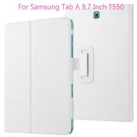 White RoseRed Tablet Case Cover For Samsung Galaxy Tab A 9.7 SM-T550 T555 SM-P550 360 Rotaing PU Leather Smart Foldable Holder